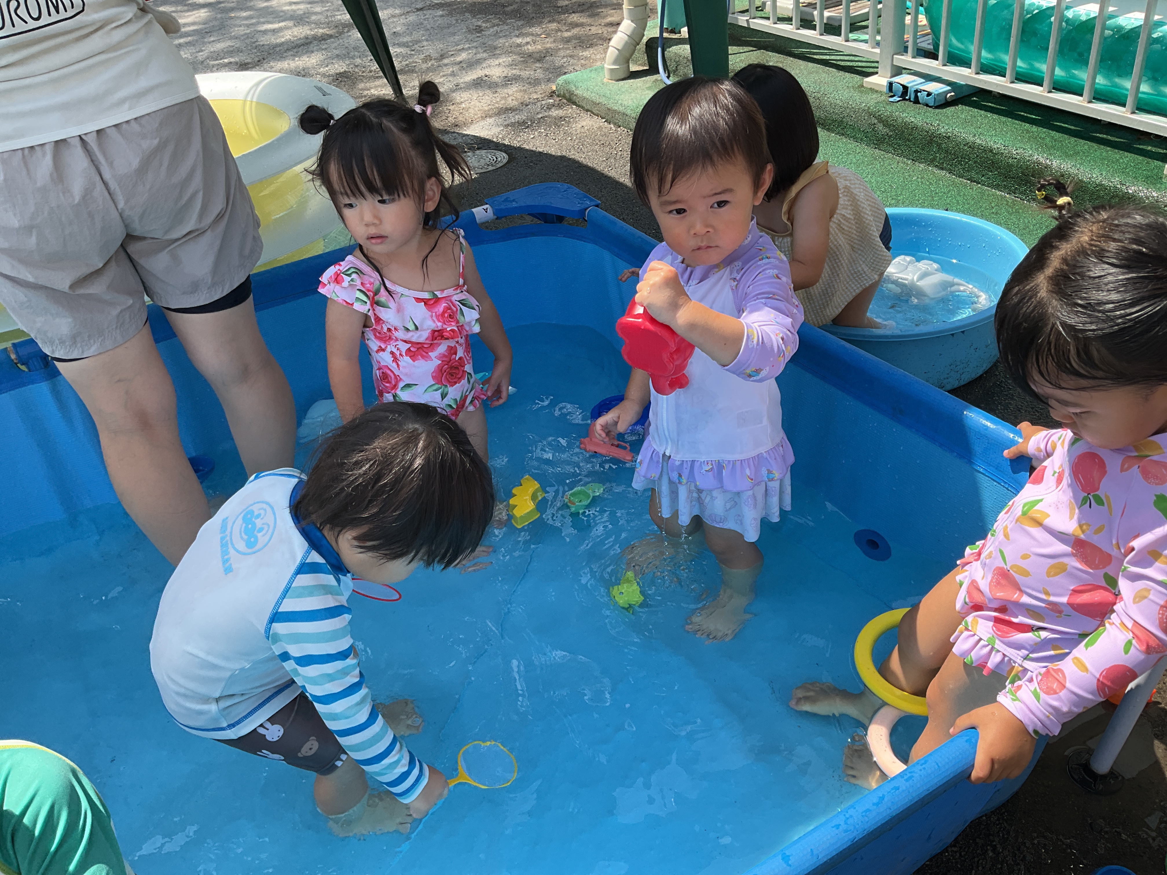プール遊び楽しかったよ🛟 1歳児 | 吉岡町第四保育園